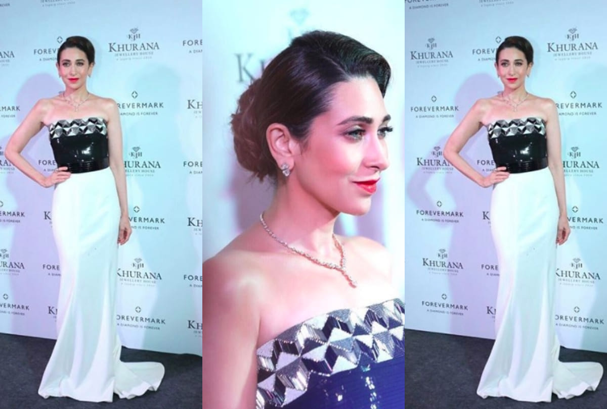 karishma kapoor stylish look in event of jewellery brand forevermark India
