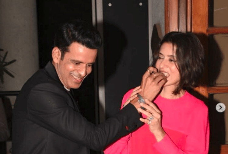 manoj bajpayee celerated birthday bash with wife neha