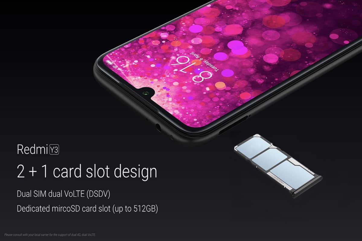 Redmi Y3 first sale in India via Amazon and mi home, price, features and offers