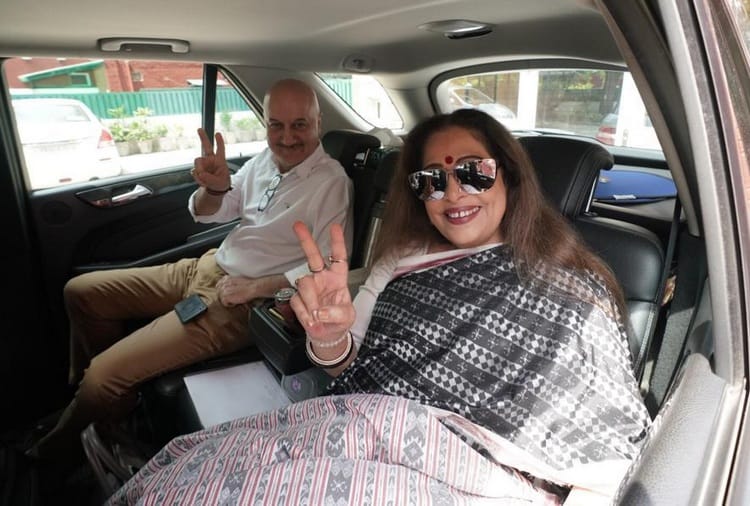 Lok Sabha Elections 2019, BJP Candidate Kirron Kher Road Show and Nomination, Anupam Kher