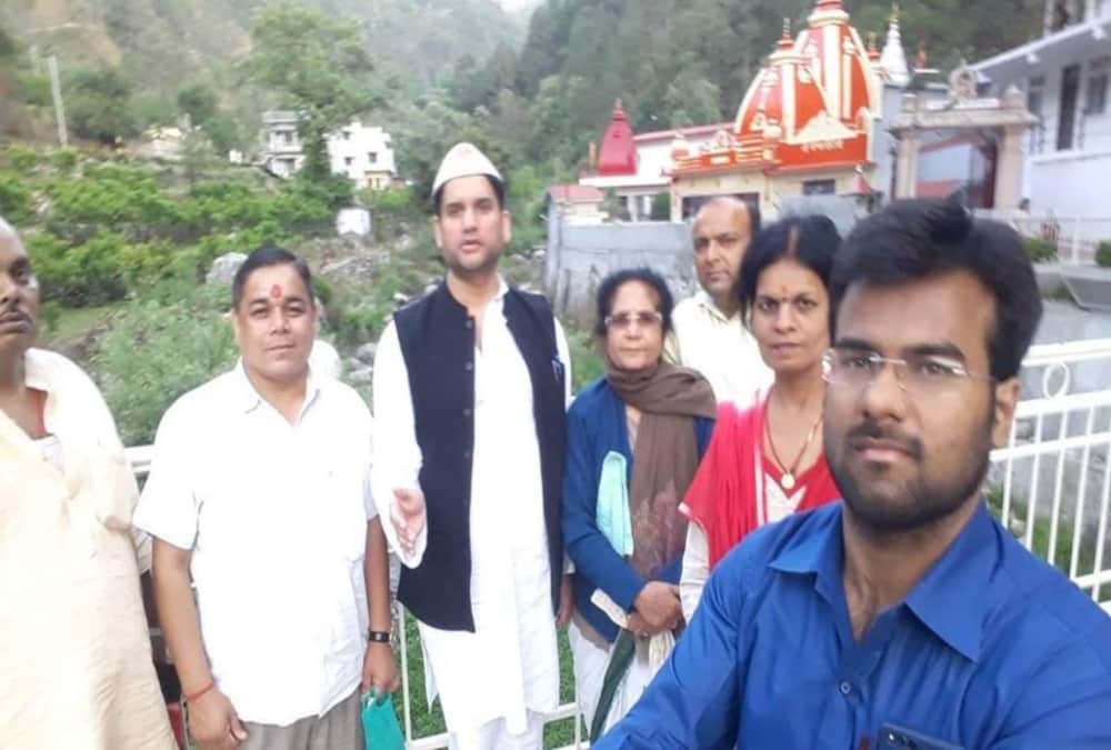 Rohit shekhar tiwari last photo with mother ujjwala before Murder