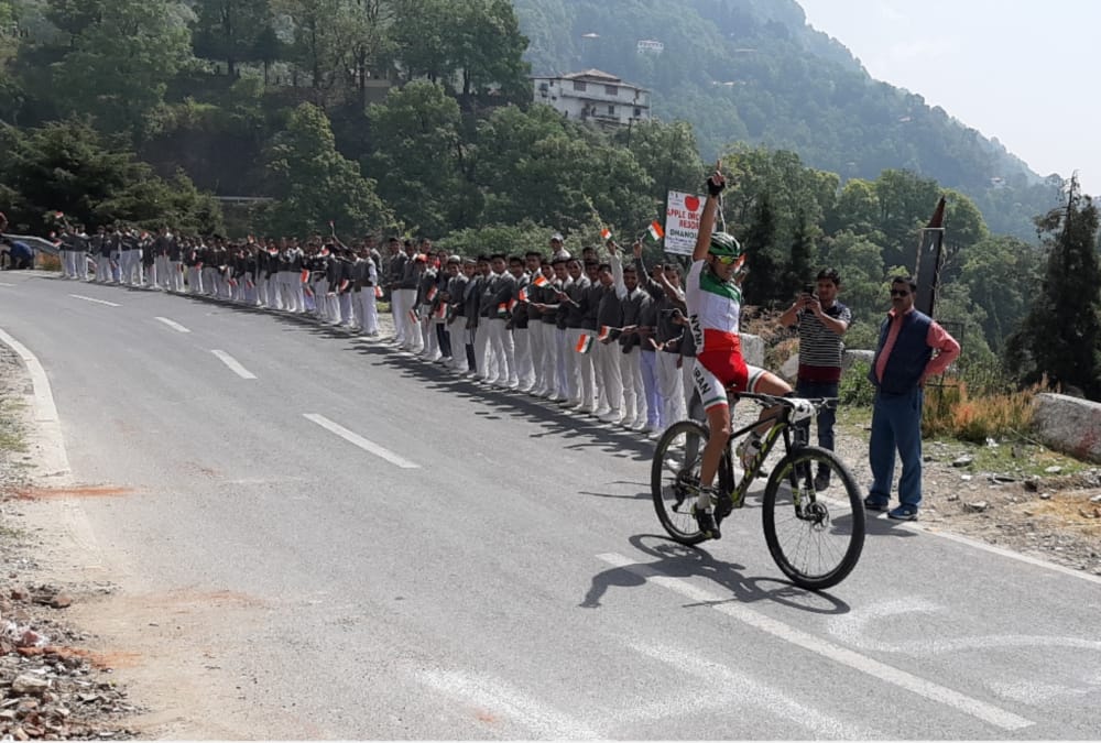 Parviz Mardani from Iran wins Uttarakhand Himalayan MTB Challenge Cycling Competition