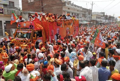 Lok sabha election 2019 amit shah in manoj sinha nomination in ghazipur