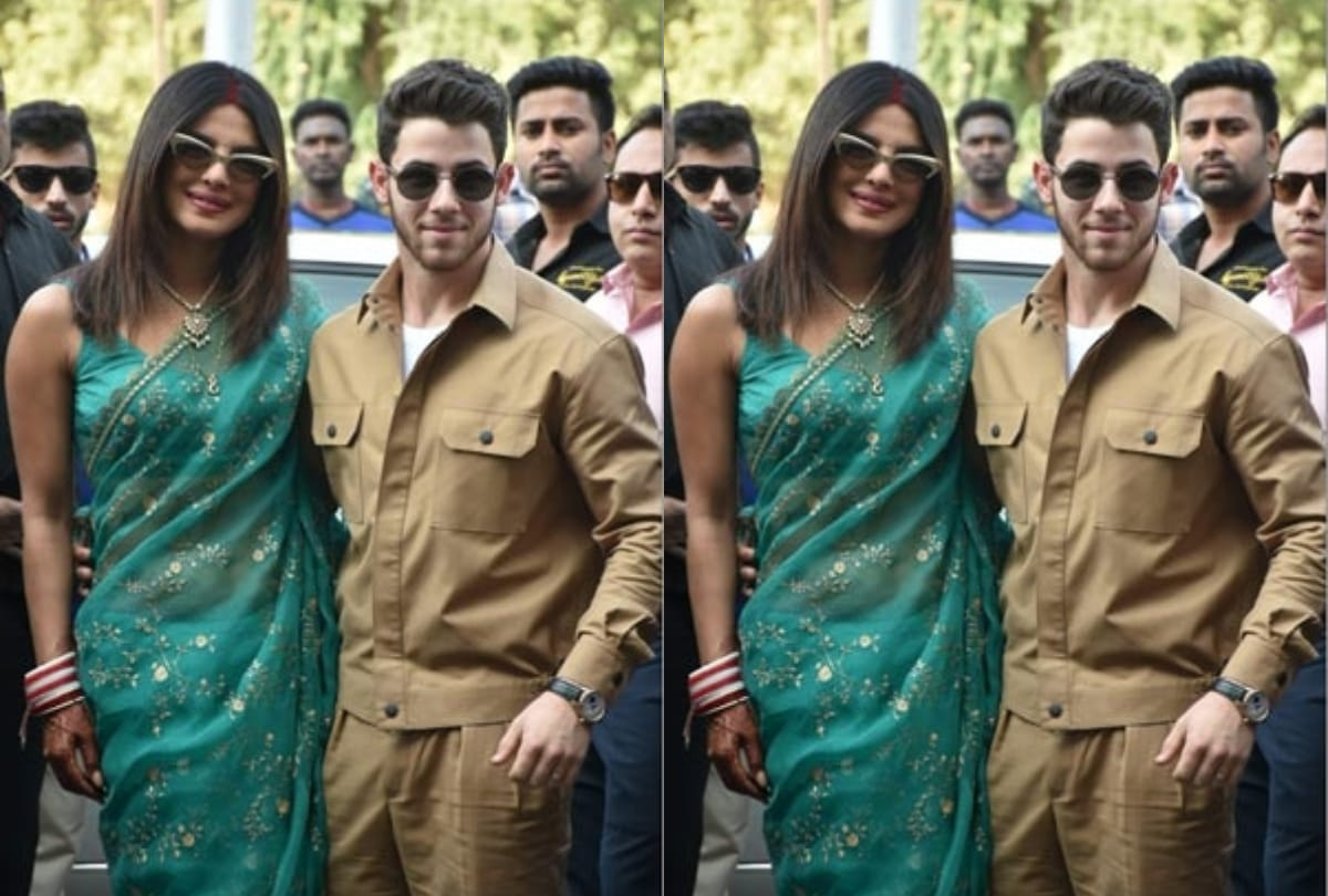 priyanka chopra jonas reach mumbai to attend brother wedding mangalsutra look viral