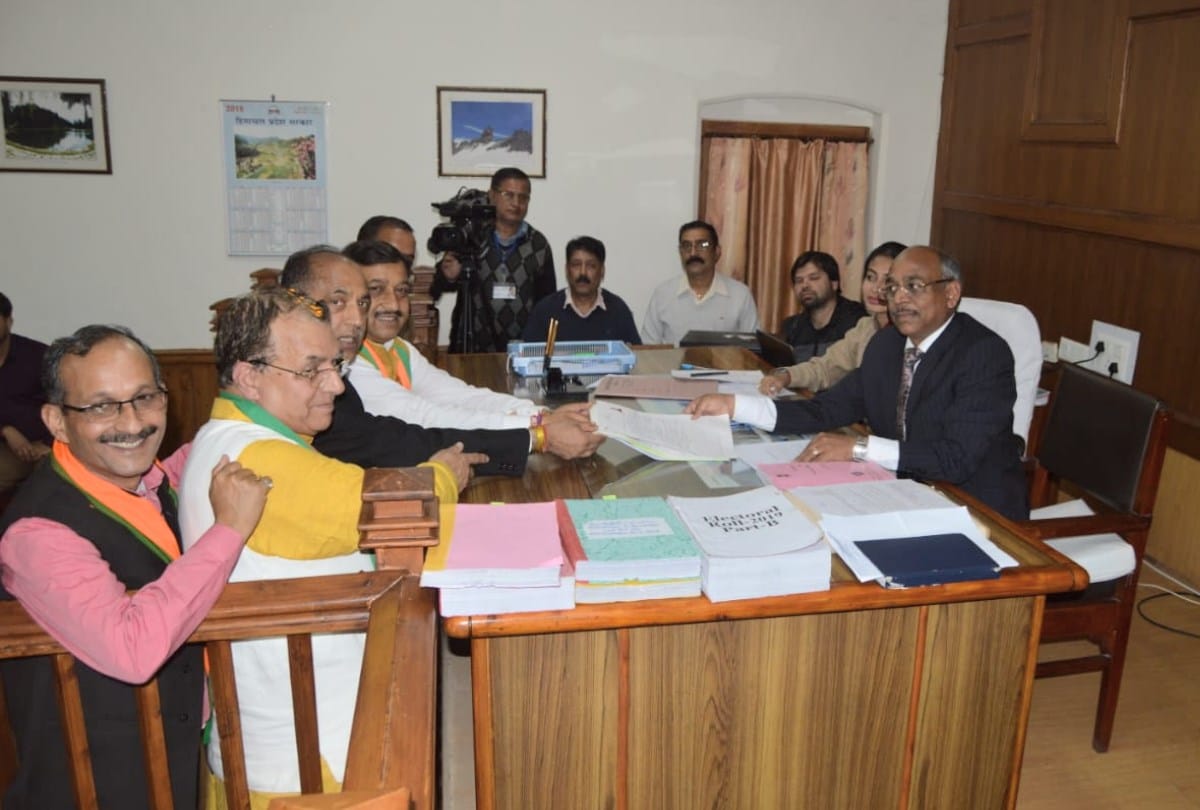 lok sabha election 2019 BJP MP candidate Shimla suresh Kashyap Files Nomination