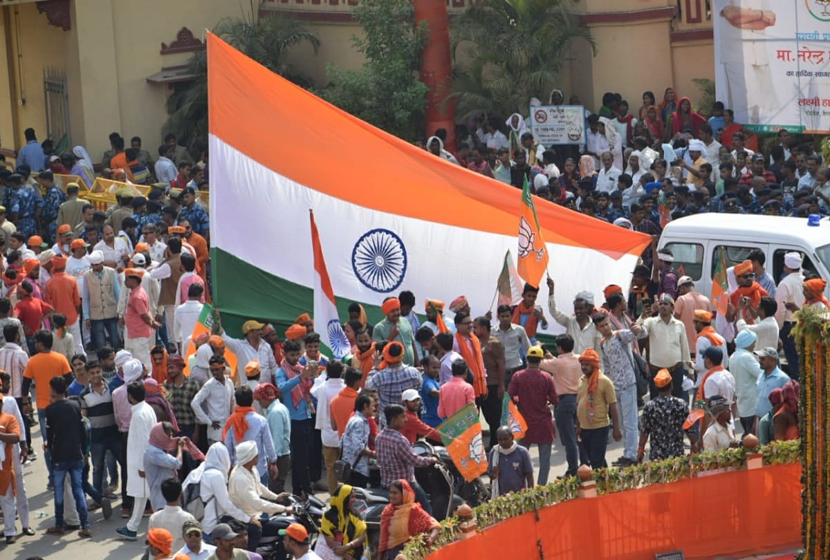 lok sabha elections 2019 pm modi road show in varanasi in pictures