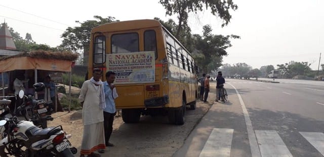 Truck collides with Mari in school bus, injures six children