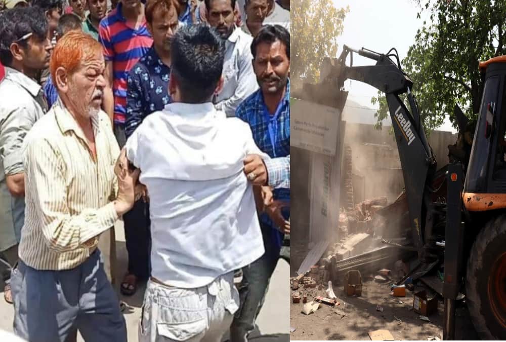 Encroachment Removing team fight with shopkeepers in rishikesh