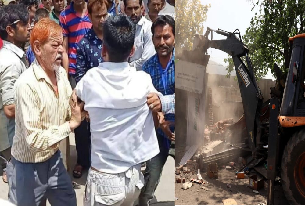 Encroachment Removing team fight with shopkeepers in rishikesh
