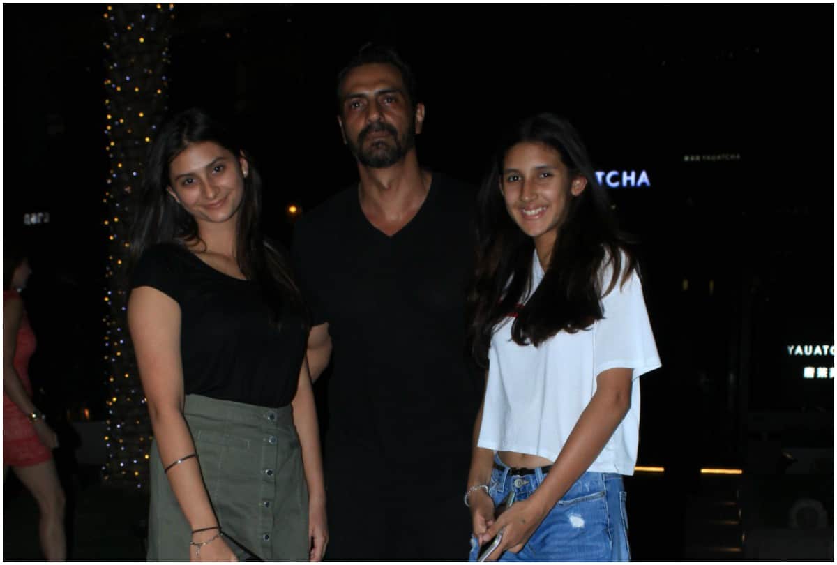 After Arjun Rampal girlfriend Gabriella Demetriades pregnancy news actor spotted with daughters