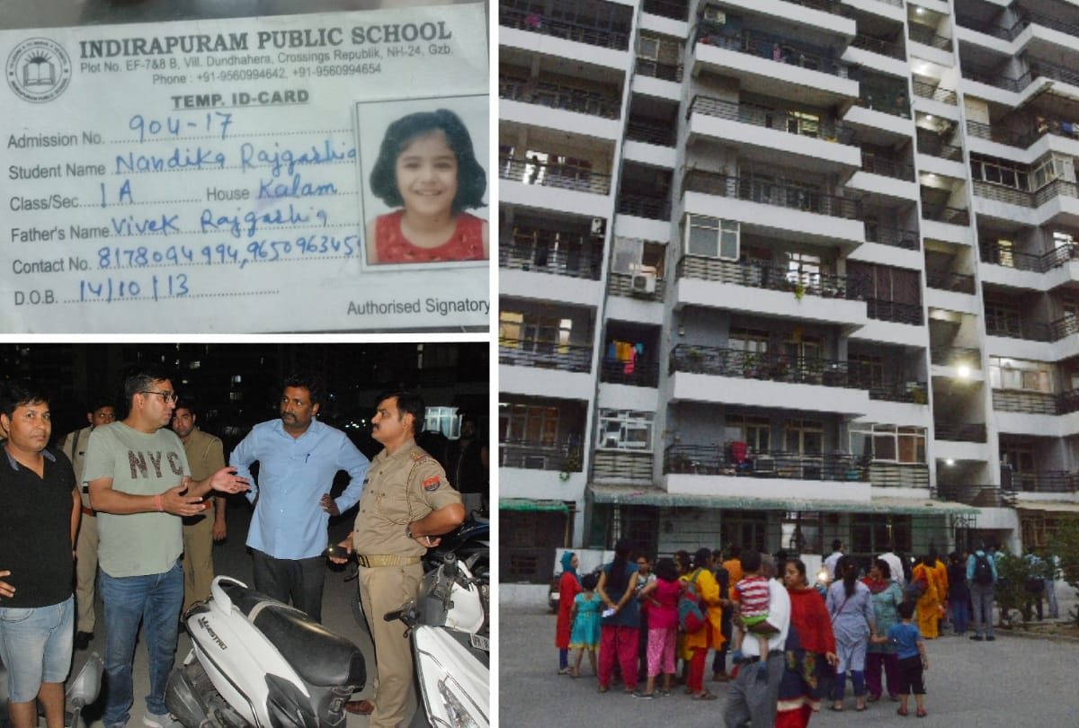 ghaziabad 5 year old girl fall off 12th floor read how she fall full story