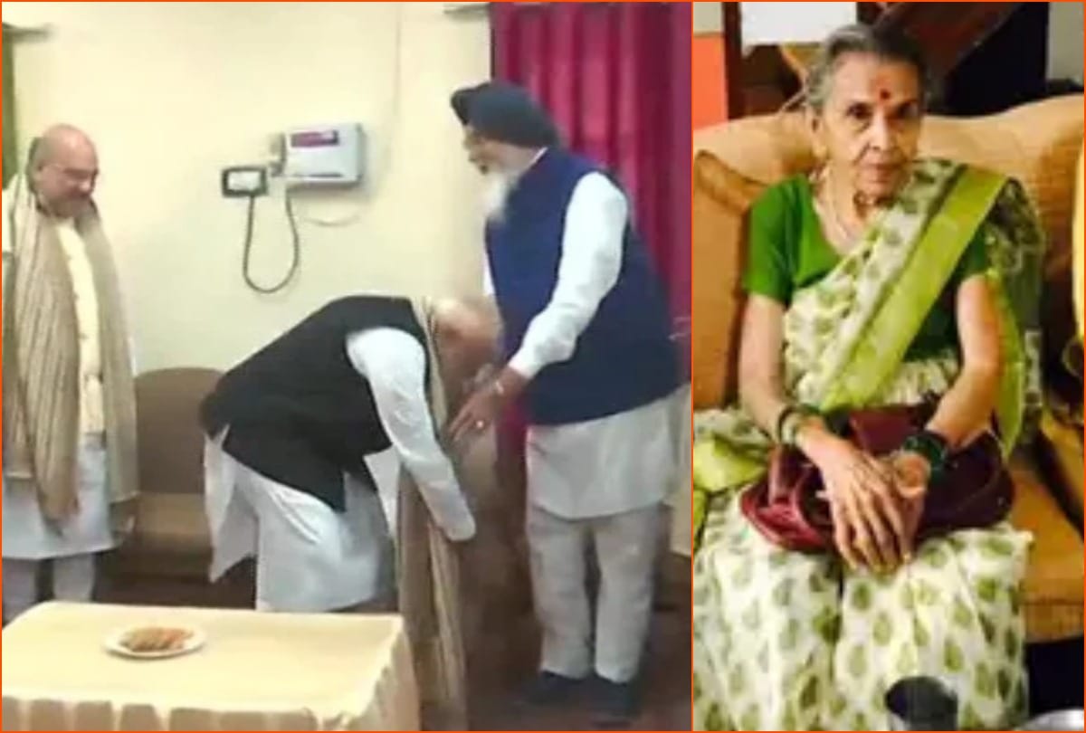 Lok Sabha Chunav 2019: PM Modi got blessings touch feet of Prakash Singh Badal before nomination