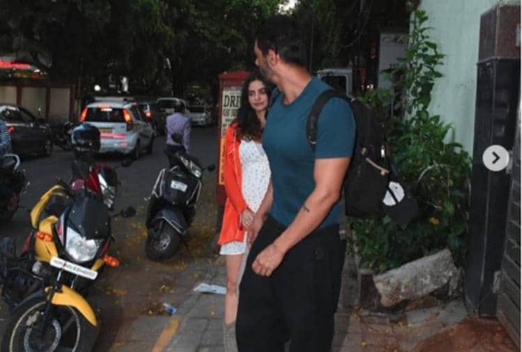 arjun rampla and his girlfriend gabriella demetriades first public apperance post pregnancy news