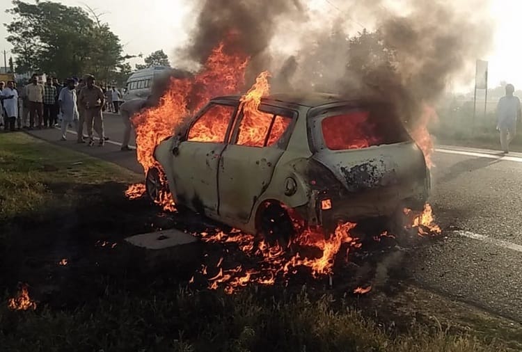 America Return Ex Sarpanch Harnek Singh Burnt Alive in Fire in Car at Ludhiana