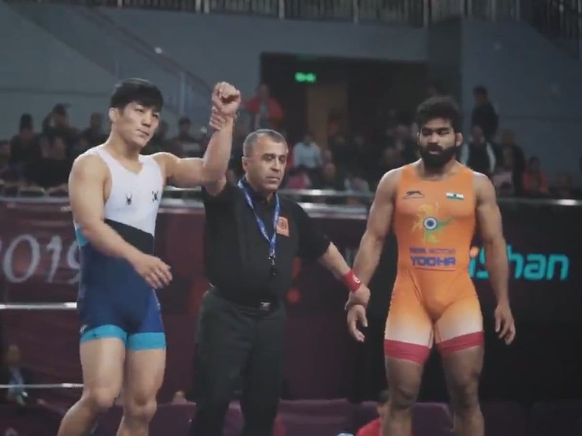 Gurpreet singh and sunil kumar settles for silver at Asian Wrestling Championships