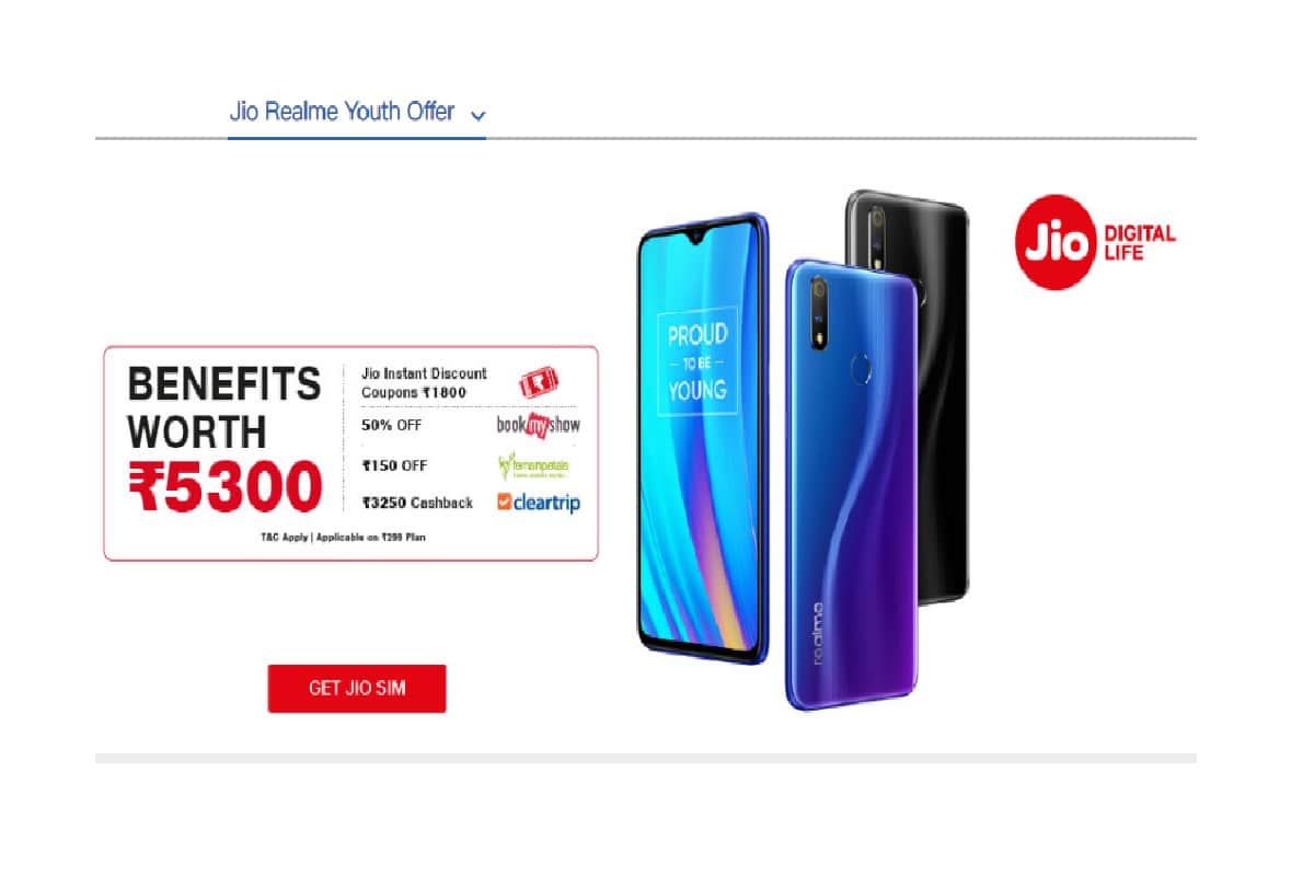 Reliance Jio launched Jio Realme Youth Offer with benefits up to Rs 5,300, all you need to know