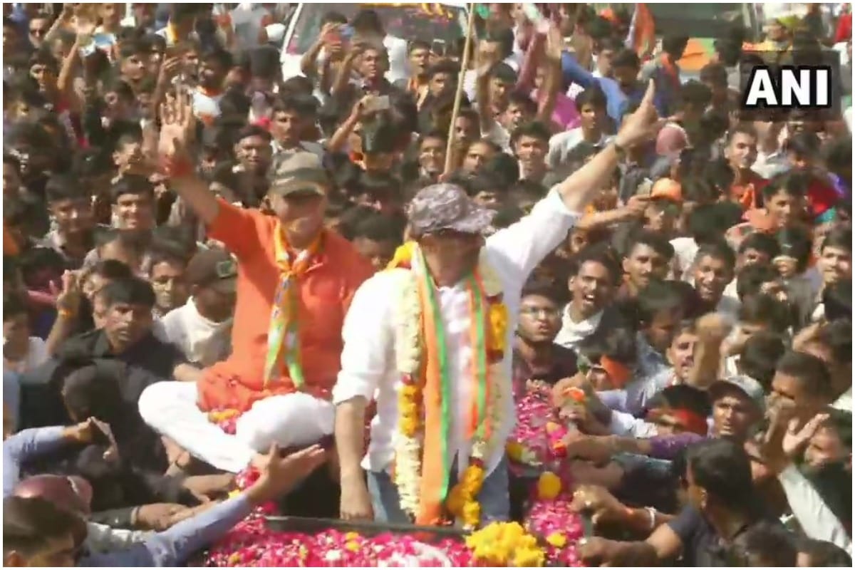 Lok Sabha Chunav 2019: Sunny Deol road show in Ajmer Rajasthan