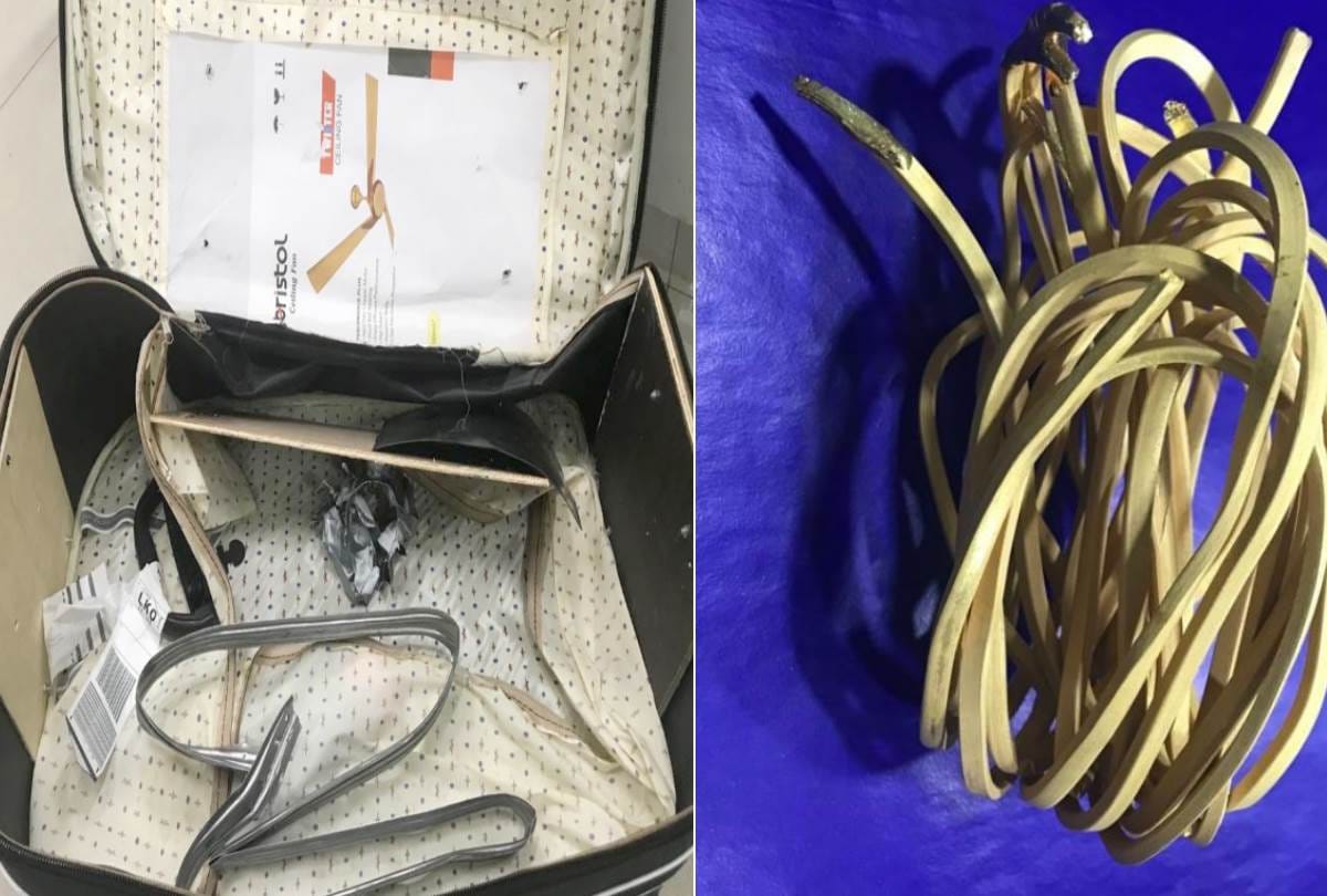 smuggler caught with 488 gram gold at amausi airport