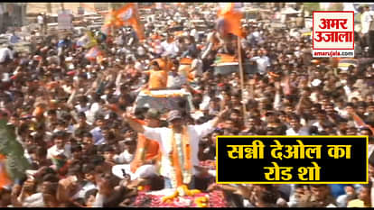 Sunny Deol holds roadshow in Barmer of Rajasthan