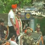 प्रचार के दौरान खली