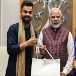 प्रधानमंत्री नरेंद्र मोदी के साथ विराट-अनुष्का