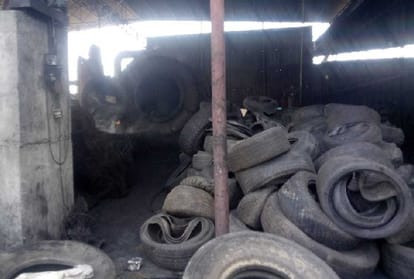 five Laborer burnt fire in tyre factory in Yamunanagar