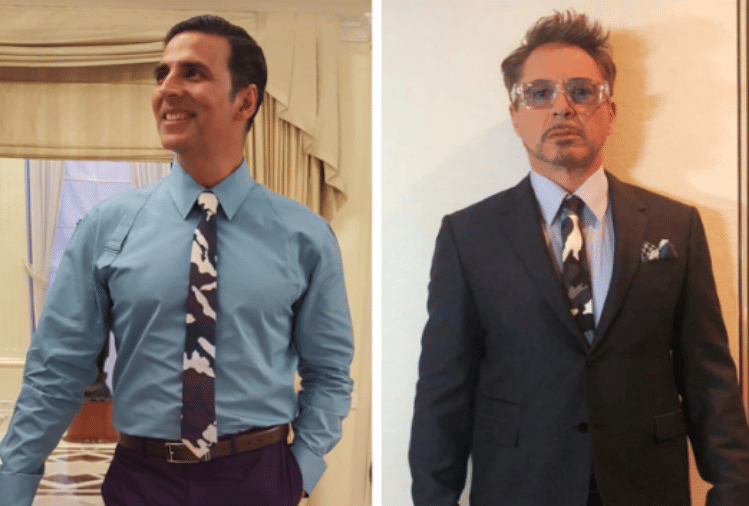 avengers endgame effect iron man wears same tie as akshay kumar