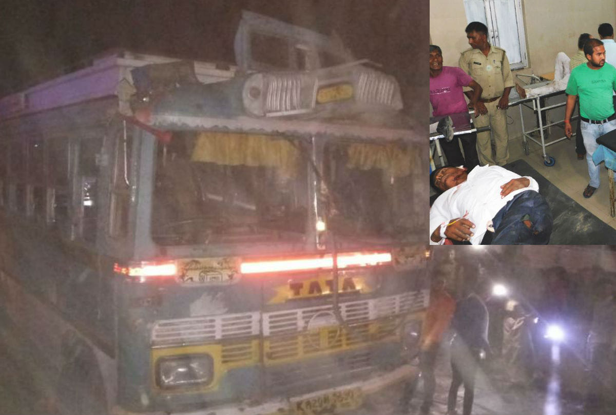 bus full of people going to marriage overturned 1 dead 20 injured in mainpuri