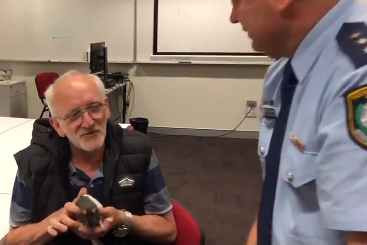 homeless man has been reunited with his pet rat which disappeared earlier this month