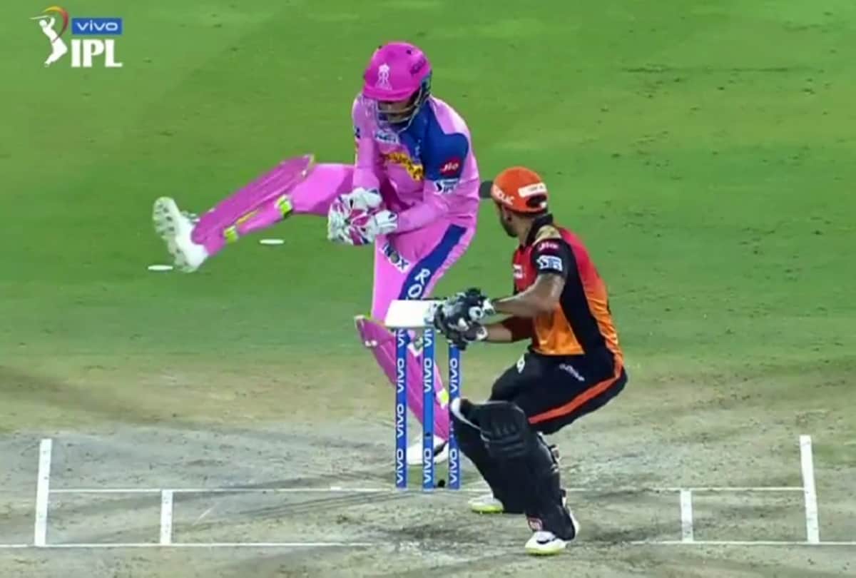 VIDEO: Sanju Samson's brilliance sends Manish Pandey packing in RR vs SRH