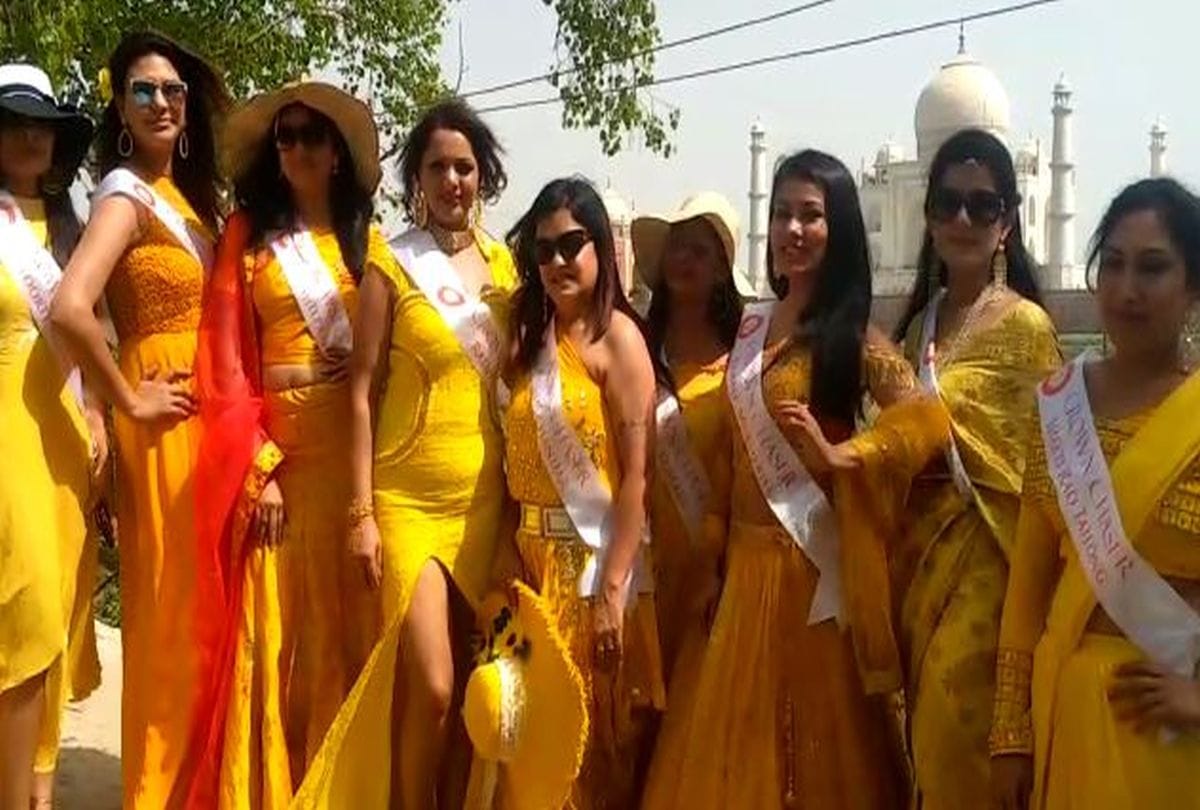 Mrs India Worldwide 2019 photoshoot at taj mehtab bagh