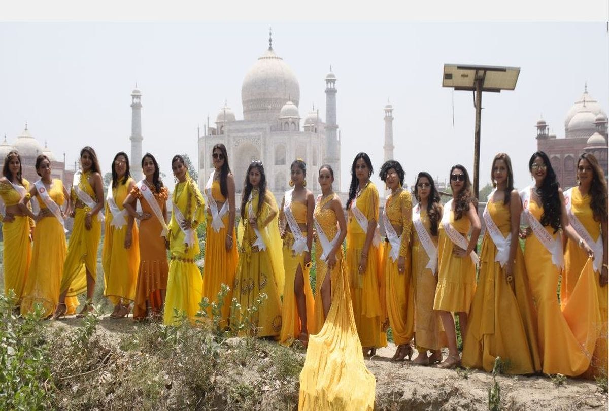 Mrs India Worldwide 2019 photoshoot at taj mehtab bagh