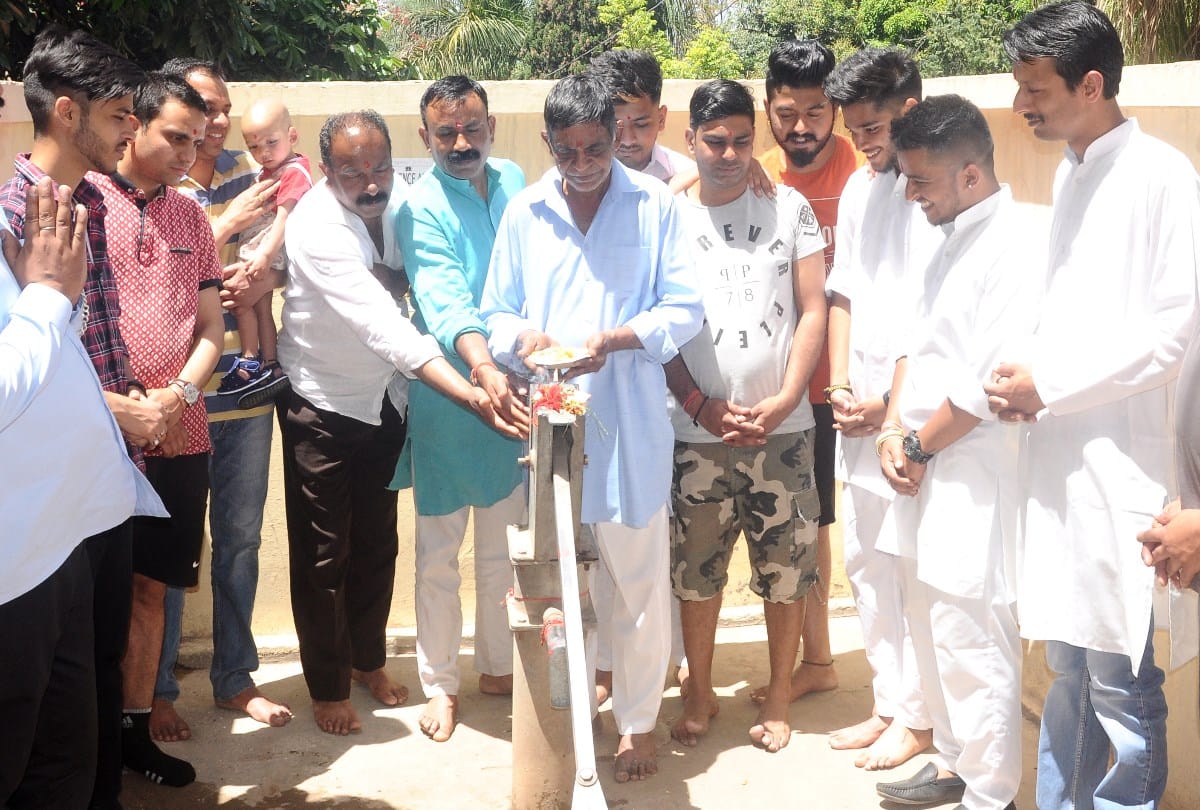 People celebrated foundation day of Hand Pump in Nahan Himachal Pradesh