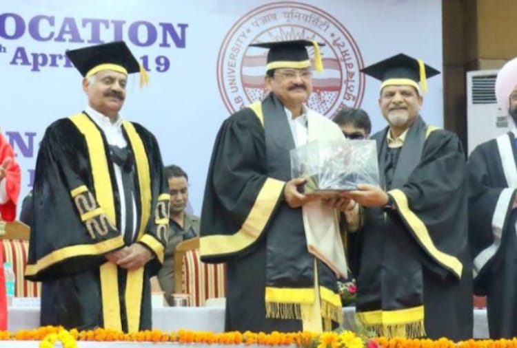 punjab university chandigarh 68th convocation