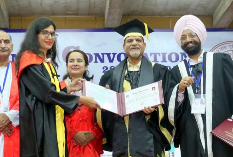 punjab university chandigarh 68th convocation