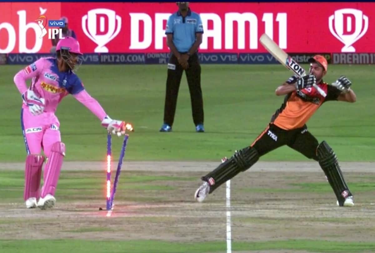 VIDEO: Sanju Samson's brilliance sends Manish Pandey packing in RR vs SRH