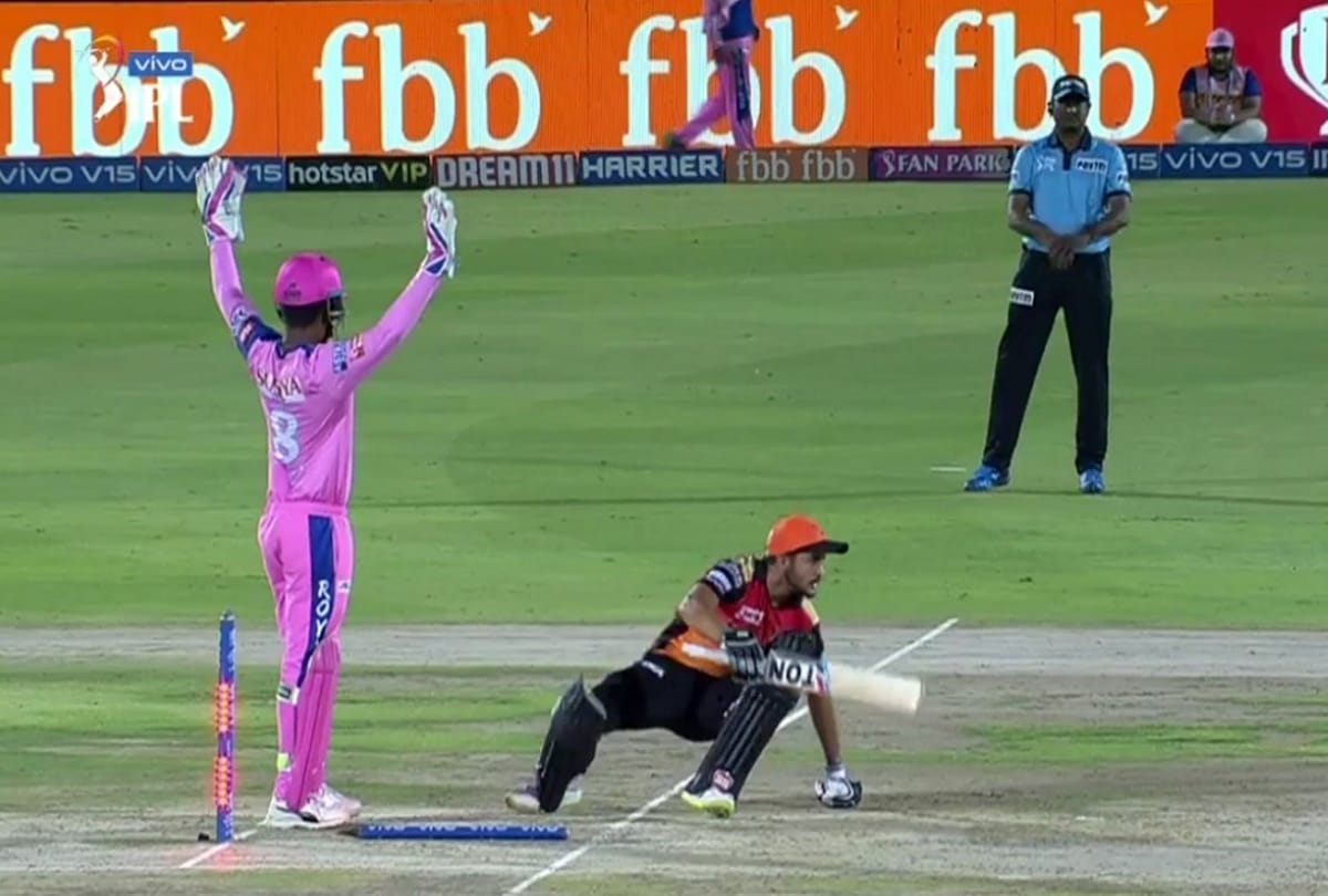 VIDEO: Sanju Samson's brilliance sends Manish Pandey packing in RR vs SRH