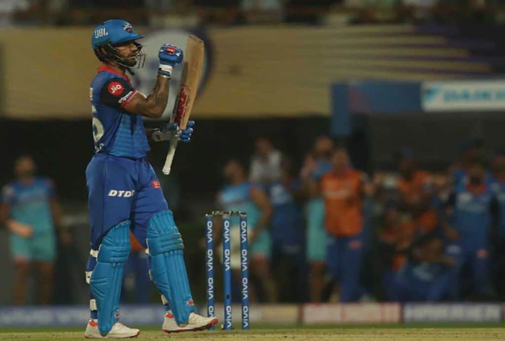 Shikhar Dhawan Slams third consecutive fifty becomes indian with highest number of fifty in IPL