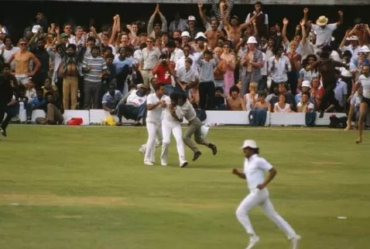 Kapil Dev brilliant running catch of vivian richards makes india world cup champion in 1983
