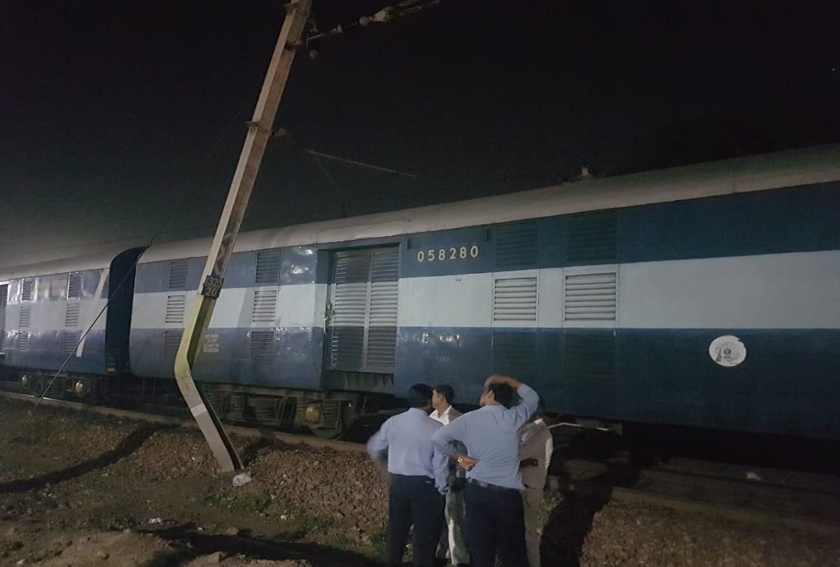 up and down rail track disturbed on delhi aligarh route