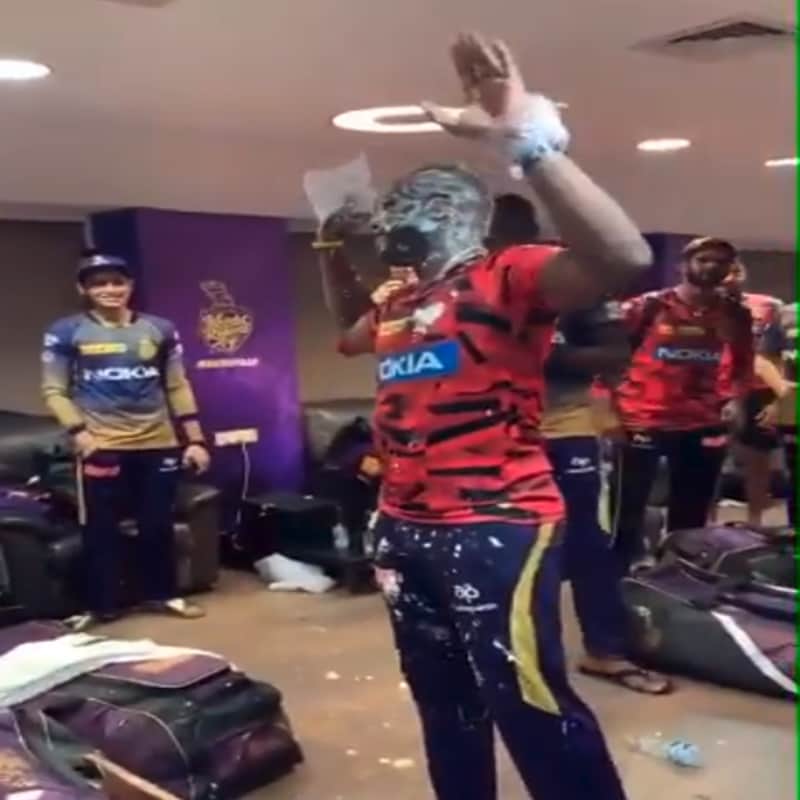 Happy Birthday Andre Russell: Celebration After Kolkata Knight Riders Beat Mumbai Indian