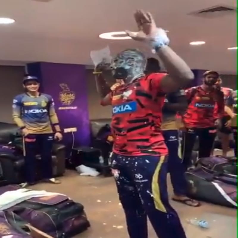 Happy Birthday Andre Russell: Celebration After Kolkata Knight Riders Beat Mumbai Indian