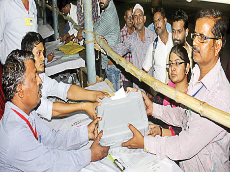 64 percent votes polled in 46 percent