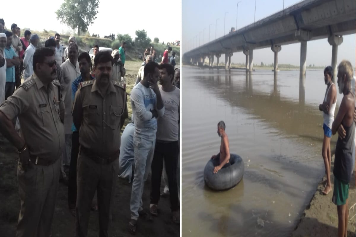 two saved woman missing after a Family sunk in river in Baghpat