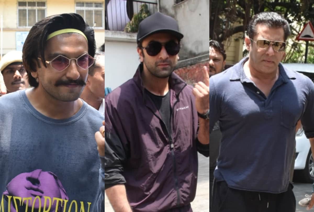lok sabha election 2019 ranbir singh and salman khan casts vote
