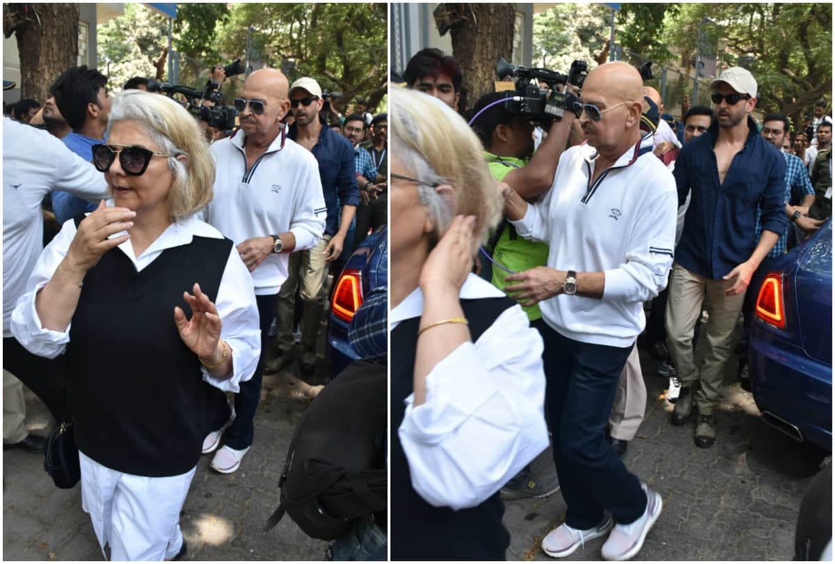 Amitabh Bachchan Aishwarya Rai Bachchan Jaya Bachchan Abhishek cast vote in Lok Sabha Election 2019