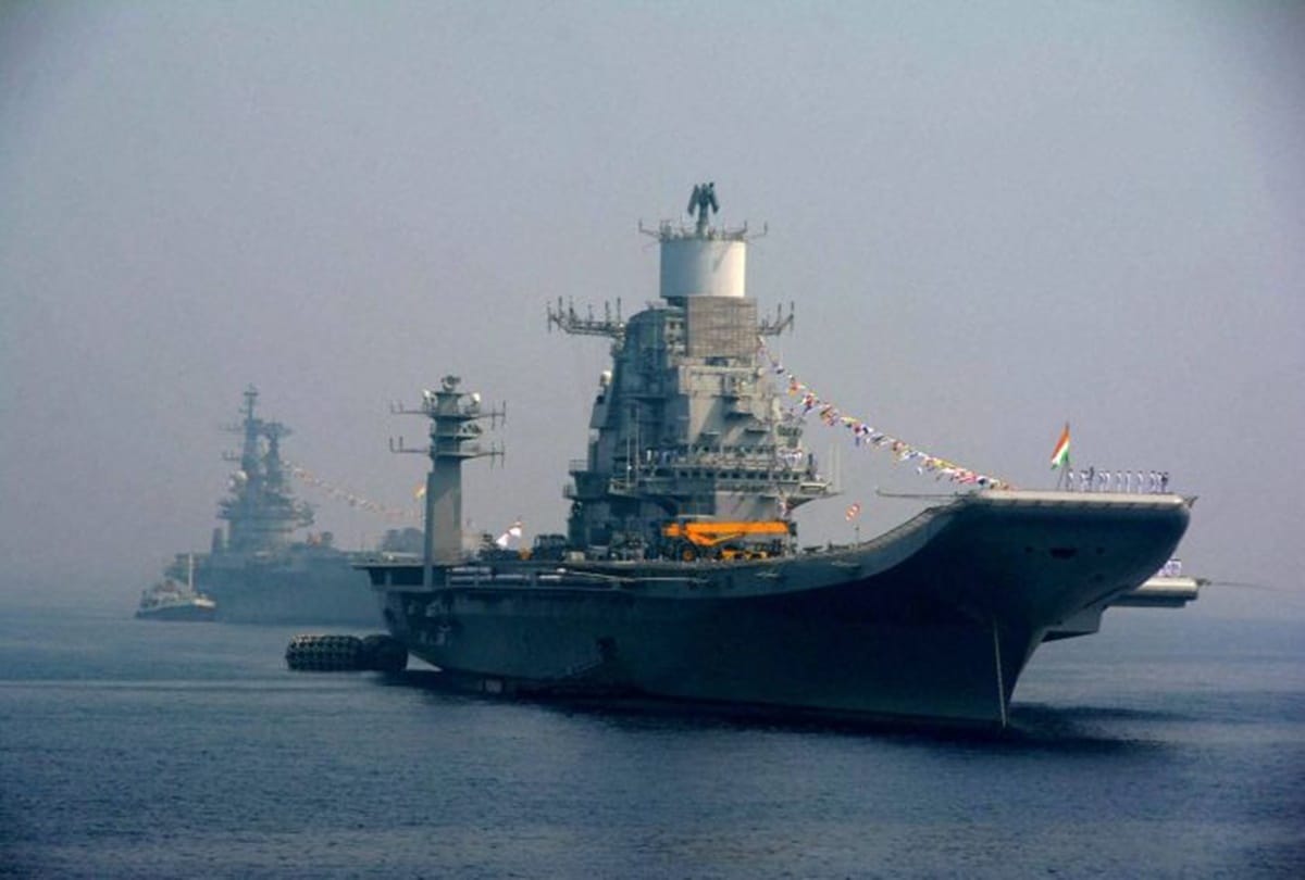 Indian Navy aircraft carrier INS Vikramaditya embarks on sea trials after repairs