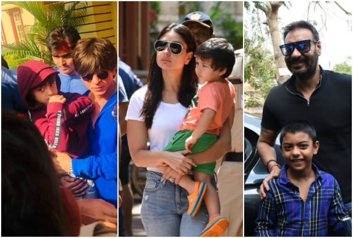 Shahrukh Khan Kareena Kapoor Ajay Devgn spotted with children while cast vote in Lok Sabha Election