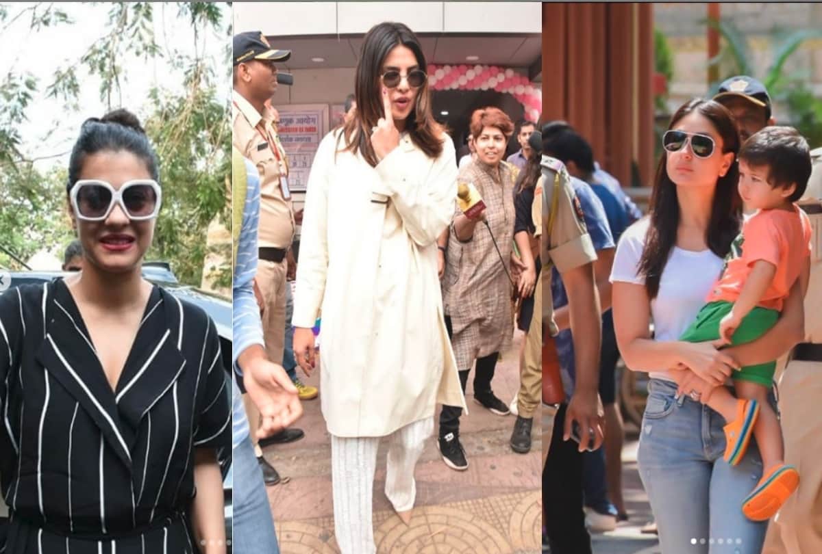 VIDEO : loksabha election 2019 Rekha to Priyanka Bollywood celebs step out to cast their votes