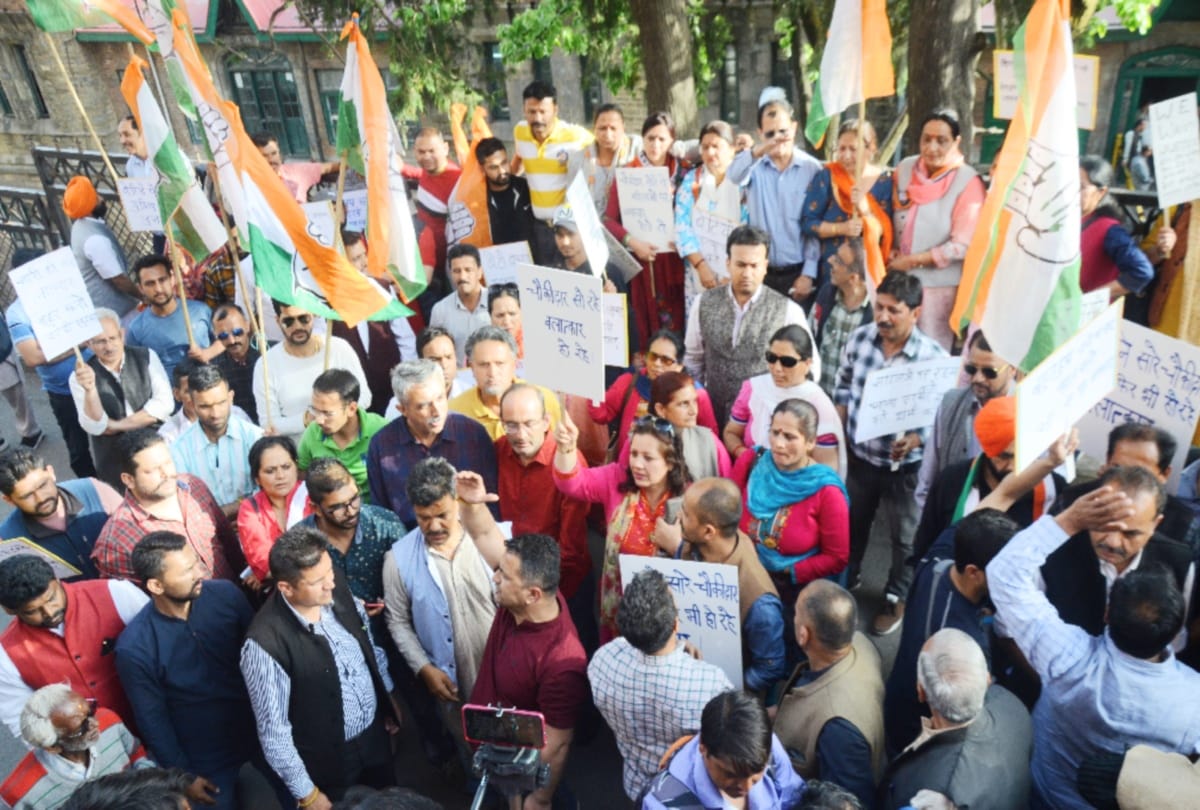 protest against rape case in shimla
